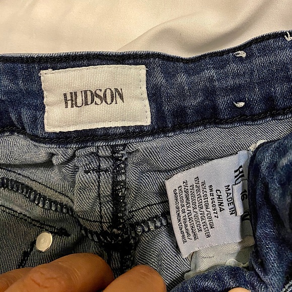 GUC Hudson blue denim rolled cuff shorts Sz 16 - Picture 4 of 4